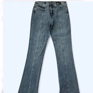Express Wide Leg Jeans in Denim Blue